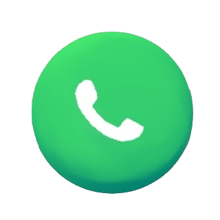 Pictogramme téléphonique vert et rond avec téléphone blanc.